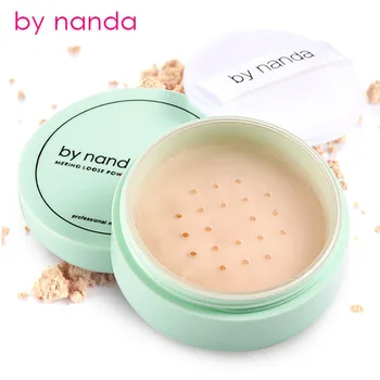 

By Nanda Brand Oil Control Loose Powder with Puff Skin Finish Contour Makeup Waterproof Foundation Smooth Face Powder Cosmetics