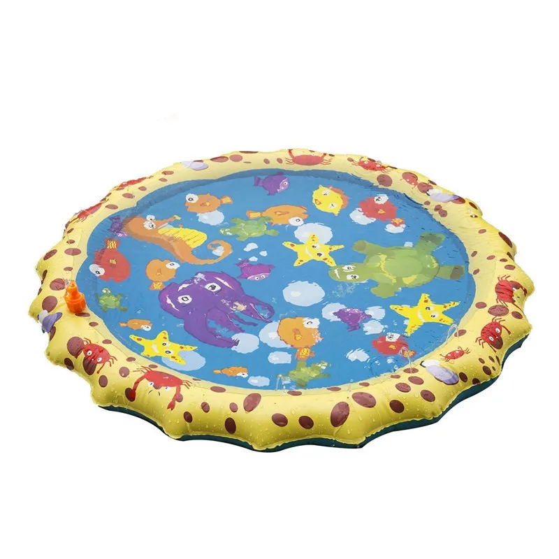 

Summer soft comfortable children play water game pad PVC inflatable spray pad Swimming pool accessories