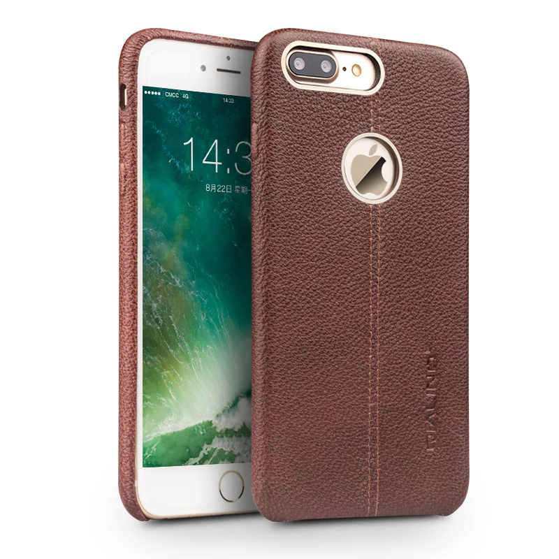 QIALINO Genuine Leather Case for iPhone 7 Slim Back Luxury Cover for