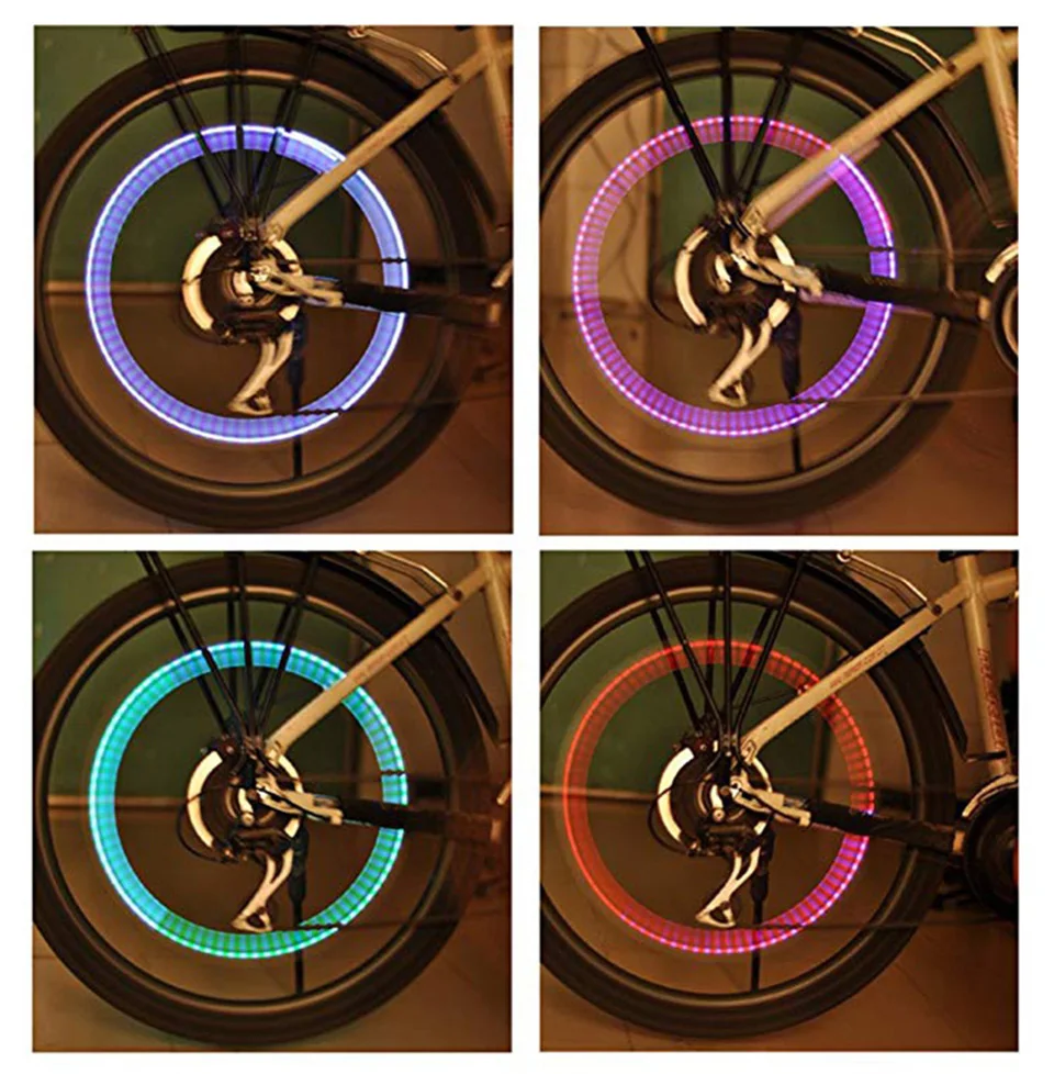 1 шт. велосипед Автомобиль Мотоцикл колпачок для колес колпачок вспышка светодиодный свет лампы аксессуары авто-Стайлинг