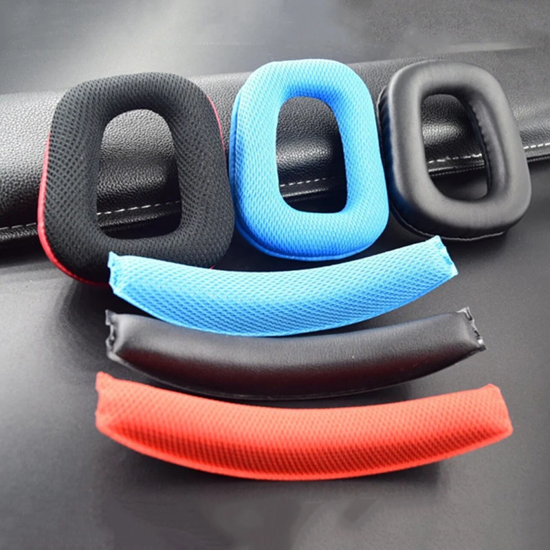 

Headphone Earpads Covers for Logitech G35 G930 G430 F450 Headphone Cushion Pad Replacement Ear Pads Head Beam Sponge