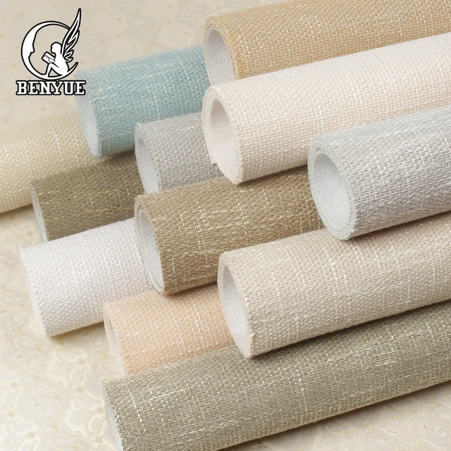Buy Linen Effect Wallpaper Flax Design Wall Covering