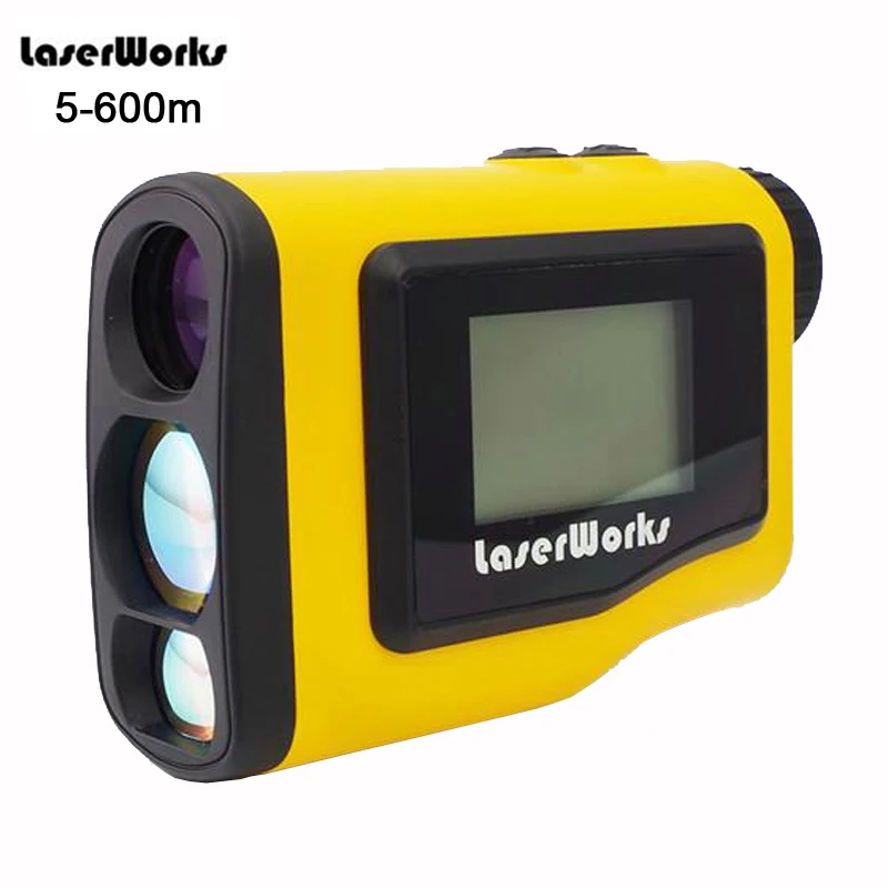 

6X21 Golf Laser Range Finder Monocular Telescope Outdoor Rangefinder Binoculars Engineering Scope Angle Measurement 600m Yellow