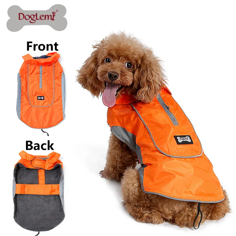 DogLemi 6 Color Large Dog Coat Waterproof Dog Jacket Thicken Large Dog