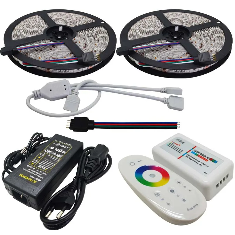 10M Flexible RGB Led Strip SMD 5050 Christmas Lights Tape Light 2 4G Touch Panel RF