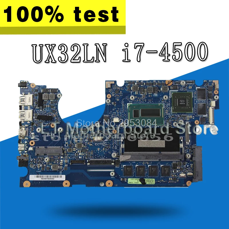 UX32LN материнская плата REV2.0 i7 4500 4G для For Asus UX32L Материнская ноутбука тест 100% ОК|laptop