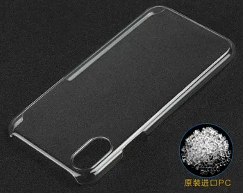 

100pcs/lot Free Shipping New Clear Crystal Hard back Case Cover For iPhone X