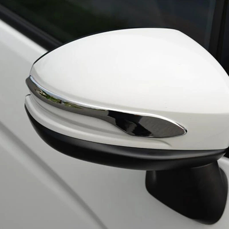 ABS Chrome для Honda FIT JAZZ заднего вида автомобиля полоска на зеркале рамки крышка отделка автомобиль средства укладки волос 2 шт