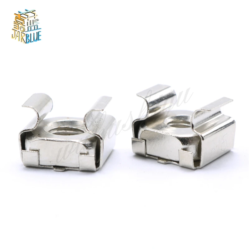 10sets M5 M6 Quartet Floating Nut Cassette Elastic Enclosure Card Cage