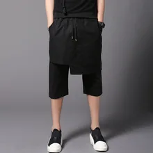 Мужские модные льняные шаровары для ночного клуба в стиле панк хип-хоп брюки мужские s повседневные брюки kirt винтажные брюки уличная одежда