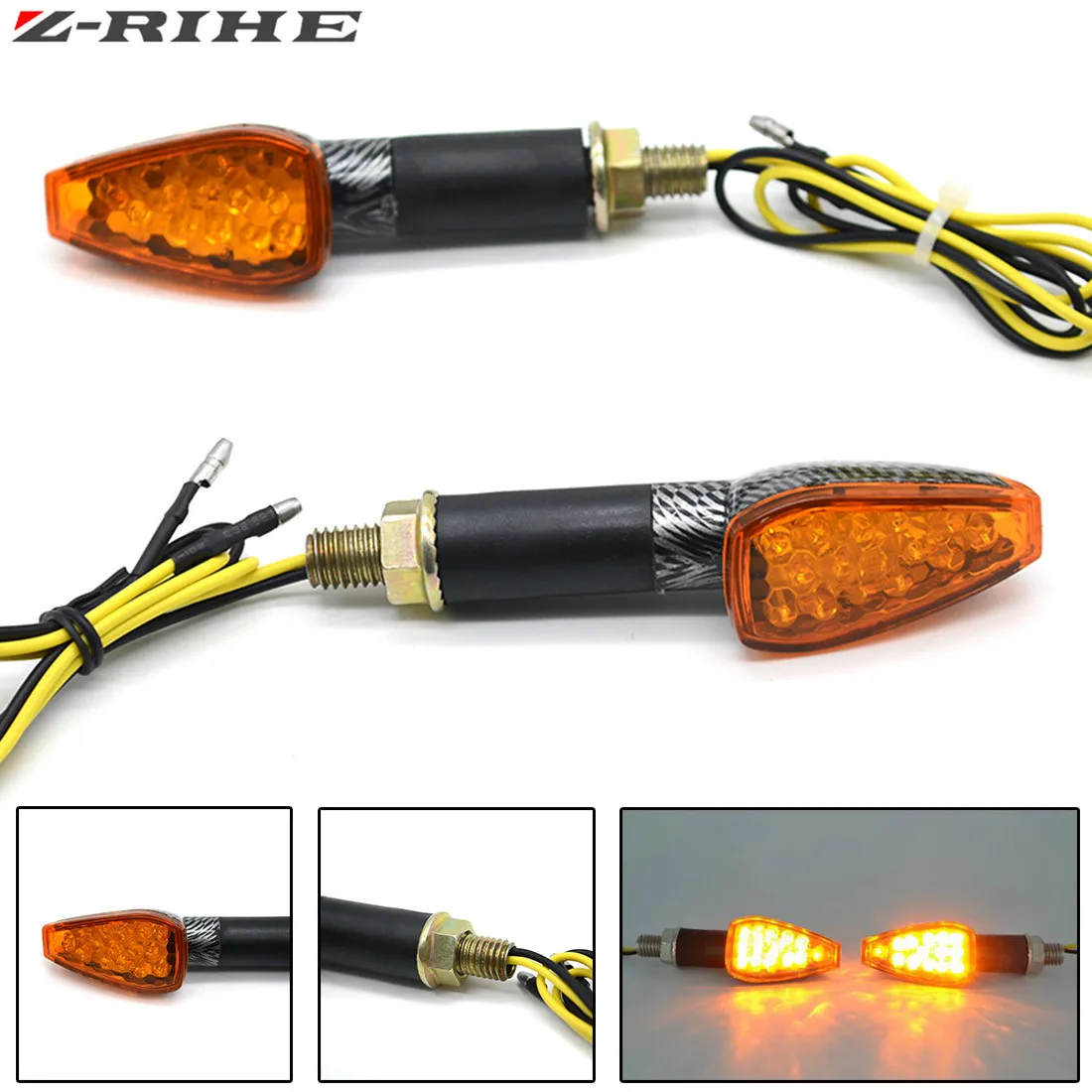 2 шт./компл. 12V Универсальный 15 СВЕТОДИОД мигает индикатор сигнала поворота