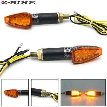 

2Pcs /Set 12V Universal 15 LED Flashing Motorcycle Turn Signal Indicator Light Amber Blinker Lamp For Yamaha Suzuki GSXR KTM