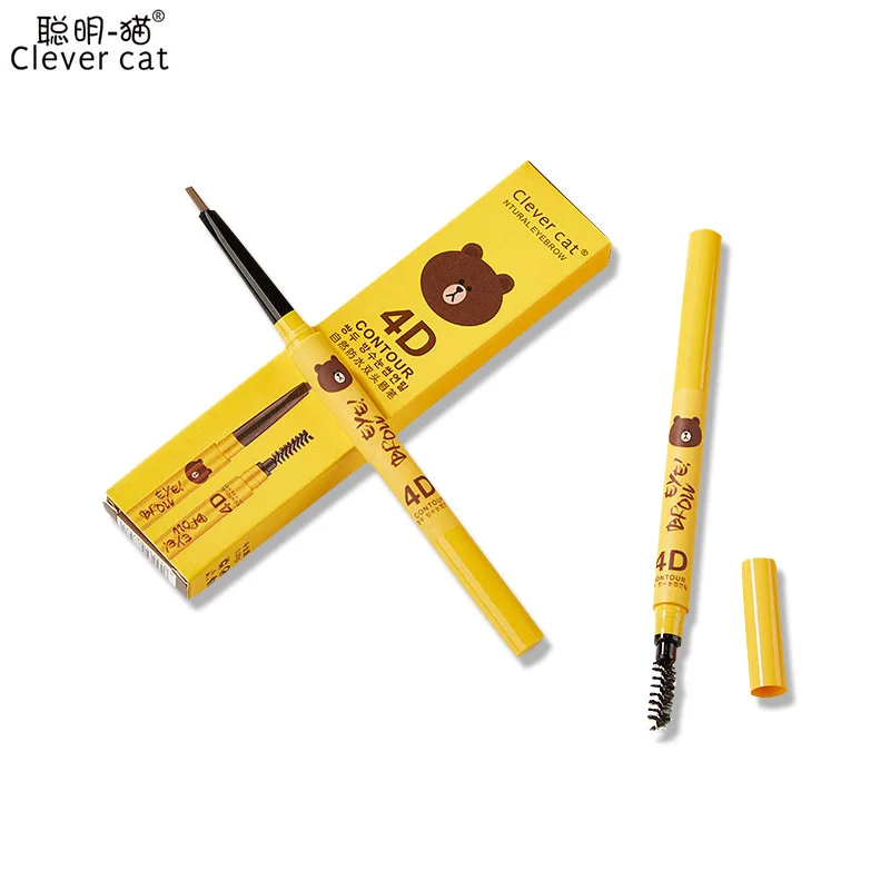 

Automatic Rotation Eyebrow Pencil Cartoon 5 Color Eyebrow Shadows High Quality Eye Liner Shadow For Eyebrow Enhancer Makeup