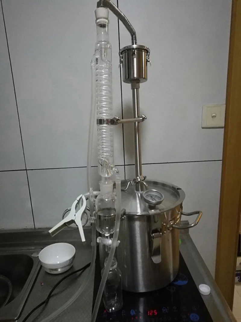 

12L Essential Oil Extractor DIY Rose Hydrosol Brewed Liquor Professional Multi-function Distillation Machine