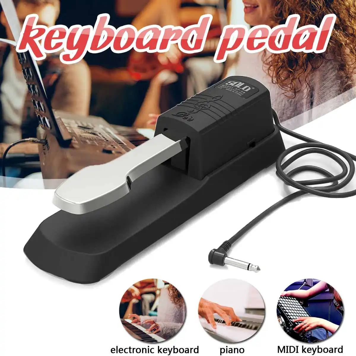 

Piano Sustain Pedal Strong Sound Reinforcement Keyboard Synthesizer Keyboard Pedal Electronic Keyboard Organ