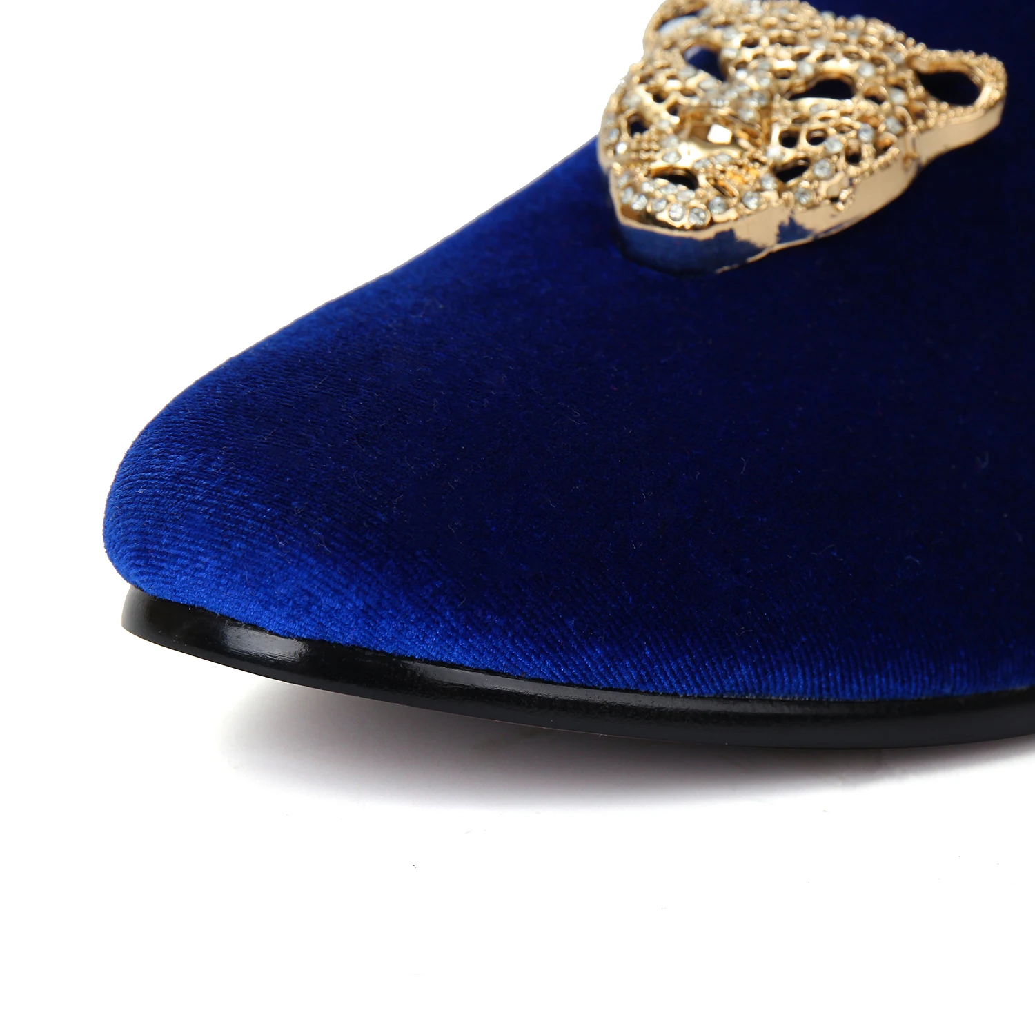 Animal A Hecho De Harpelunde 6 Zapatos Negro verde Con Hebilla azul Tamaño Terciopelo Boda Mocasines Zapatillas Mano Hombres rojo 14 Verde 8BX7q