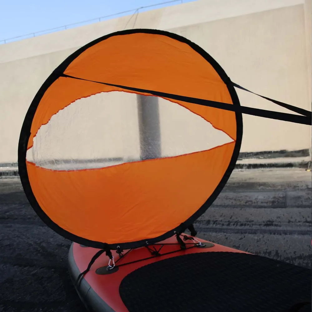 

Foldable Kayak Boat Wind Sail Sup Paddle Board Boats with Clear Window Extended Diameter 108cm