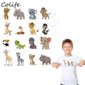 

Animals Stickers Set Snake Tiger Parches Easy Print Non Toxic Patches Iron On Embridery Applique For Children
