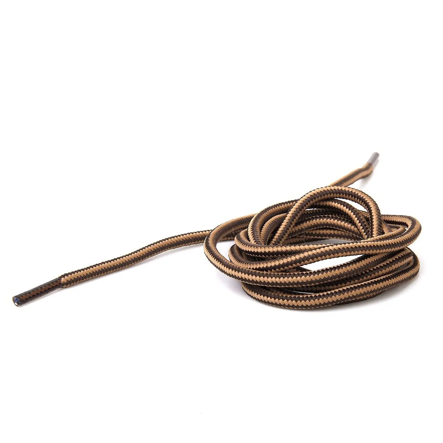 

1 pair 150 cm Durable High Resistance Laces for Shoes - Brown Coffee Stripes