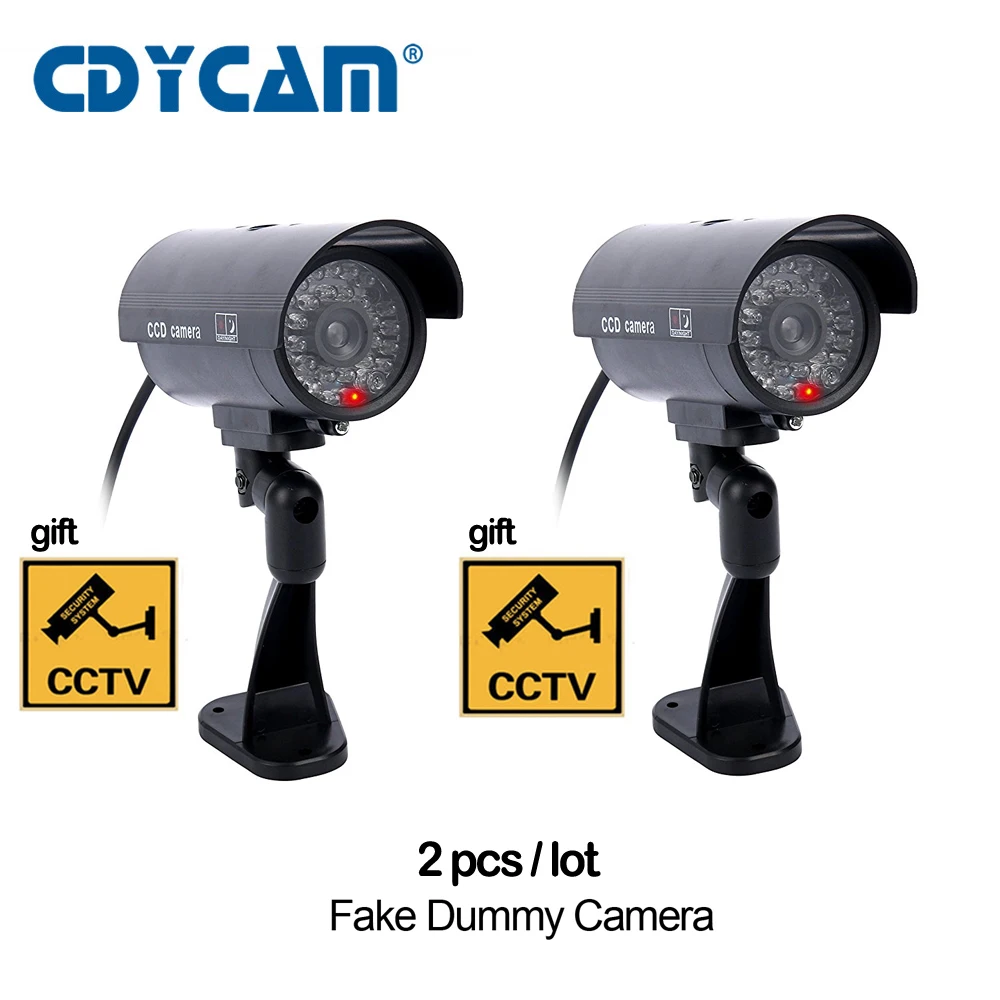 bilder für 2 teile/los Fälschungs-blinde Kamera Wasserdichte Outdoor Indoor CCTV Überwachungskamera Shop Home Security Mit LED-Licht Gefälschte Kamera bilder für 2 teile/los Fälschungs-blinde Kamera Wasserdichte Outdoor Indoor CCTV Überwachungskamera Shop Home Security Mit LED-Licht Gefälschte Kamera