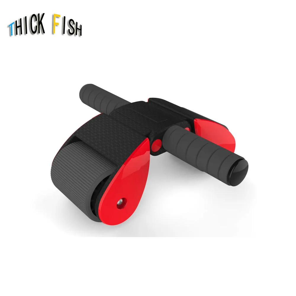 Double Abdominal Wheel Male Female Fitness Equipment Household Body-building Wheel Roller Reduce Belly Rebound