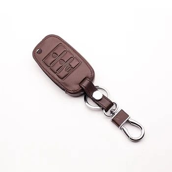 

Genuine Leather Car Key Cover for KIA Ceed Cerato Sorento K3 K3S K4 K5 Sportage KX5 KX3 Kit Jacket Remote Key Remote Case