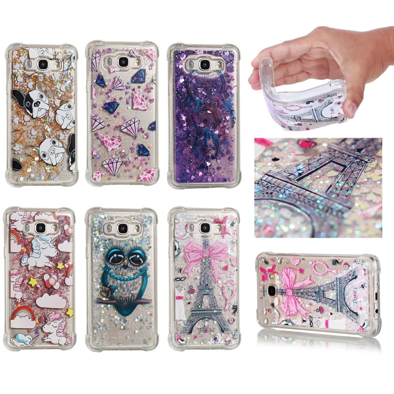 

Glitter Liquid Sand Quicksand Soft TPU Silicone Phone Cover Shell for Samsung Galaxy J1 J2 Pro Prime 2018 J3 J5 J7 2017 EU Case