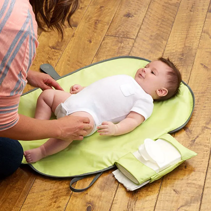 2018 New Portable Baby Folding Diaper Changing Pad Waterproof Mat Fancy