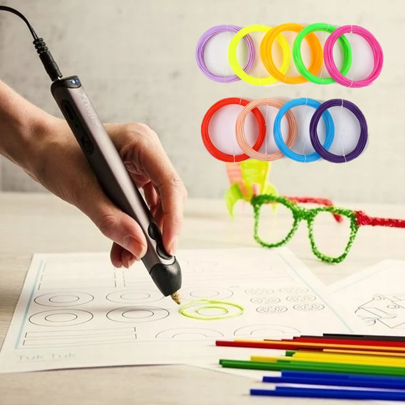 

3D Printer Filament Filament Material PLA Printing Pen*10m 1.75mm ABS Office Lengths Stationery Polylactic Acid Printed Pen