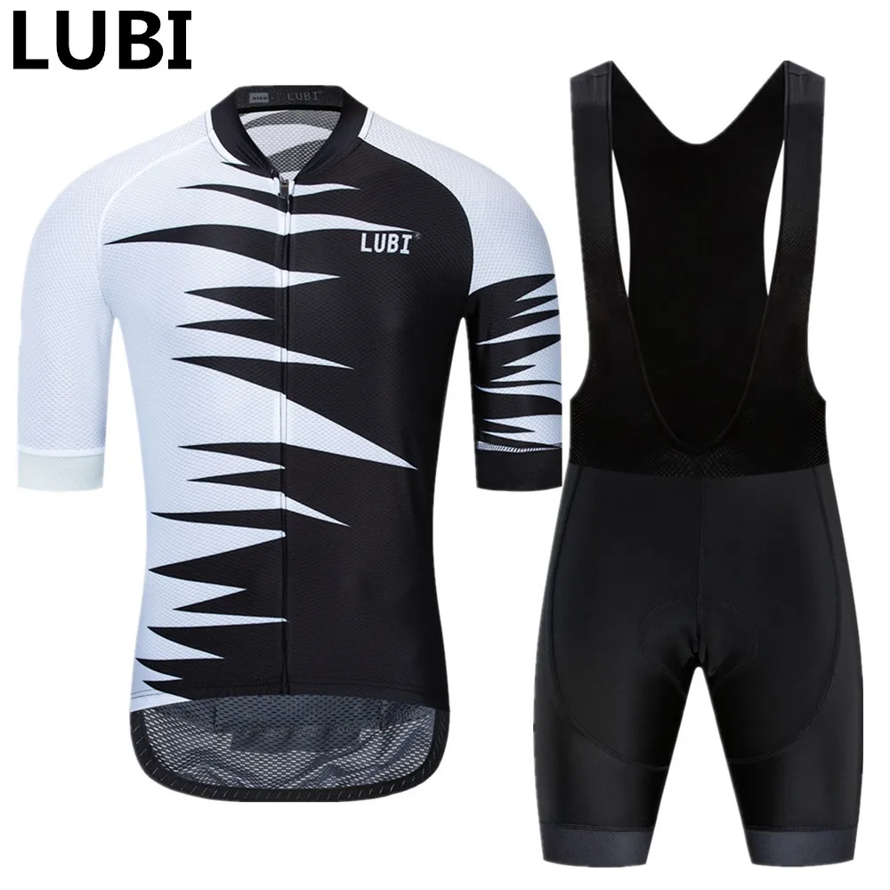 

LUBI 2019 Pro Team Men Summer Cycling Jersey Bib Short Set Gel Pad MTB Clothes Kits Bike Clothing Suit Hombre Maillot Ciclismo