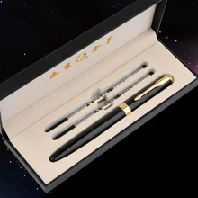 WingSung Роскошная Металлическая Шариковая Ручка-роллер с 0,5 мм черными чернилами, шариковые ручки, ручка для подписи, рождественский подарок