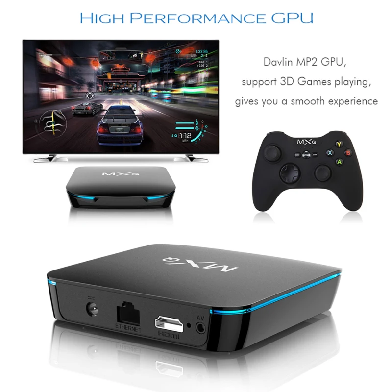 

2019 MXQ 4K TV Box Android 8.1 Bluetooth 4.2 Smart Media Player WiFi HD Intelligent Hometic Set Top Smart Video Box