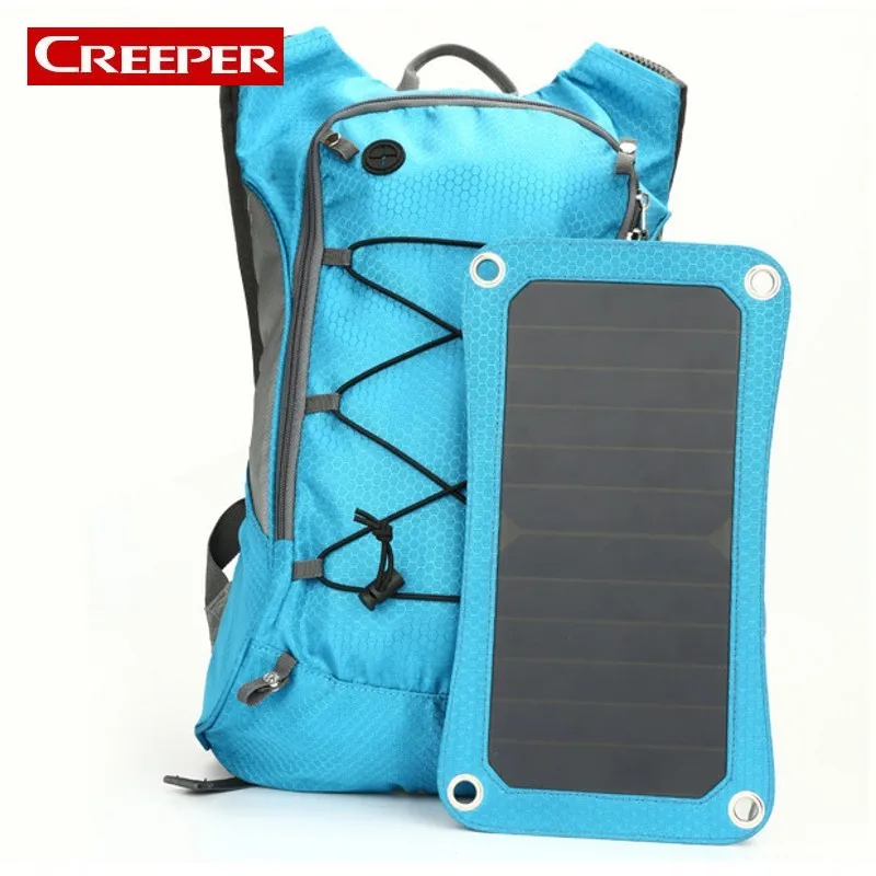 

New Sport Cycling Water Bag Outdoor Solar Panel USB Charger Bicycle Hydration Backpack For Mobile Phone Camping Travel Knapsack