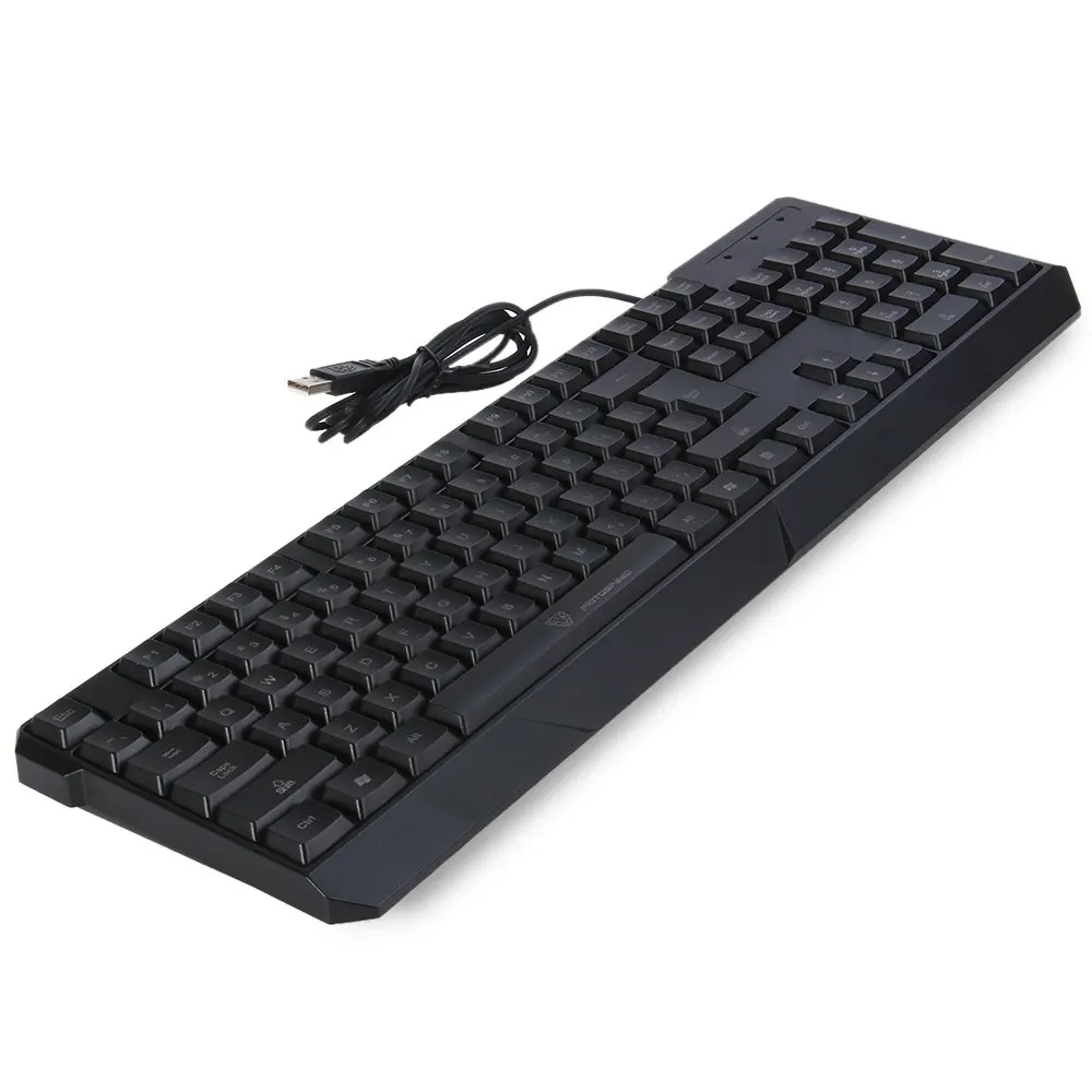 MotoSpeed K70 L эргономичный 7 цветов Подсветка USB Проводная игровая клавиатура для