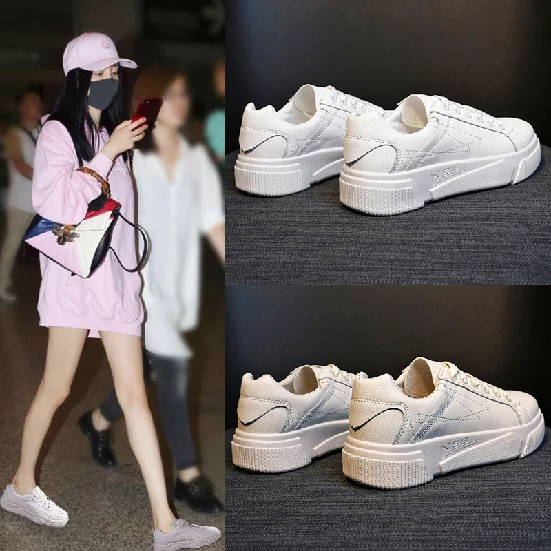 

2019 Spring New Pattern All-match. Small White Shoes Schoolgirl Basics Shoes Flat Shoes Ventilation Shoes