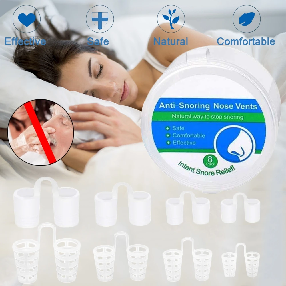 

HOT!!!Anti Snoring Breathe Easy Sleep Nose Clip Snore Stopper Aid Nasal Dilators Device Congestion Aid No Strips Cones