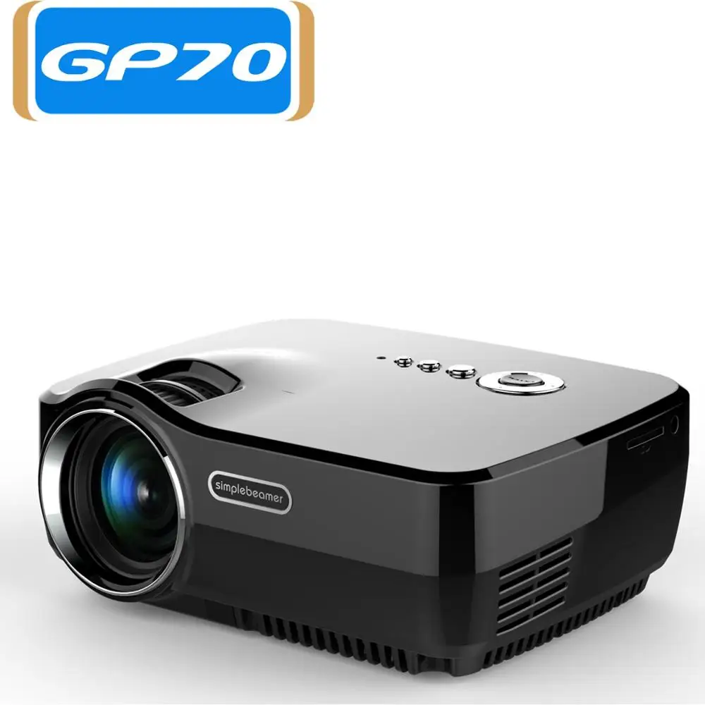 Simplebeamer Mini LED GP70 Projector Support FULL HD 1080P