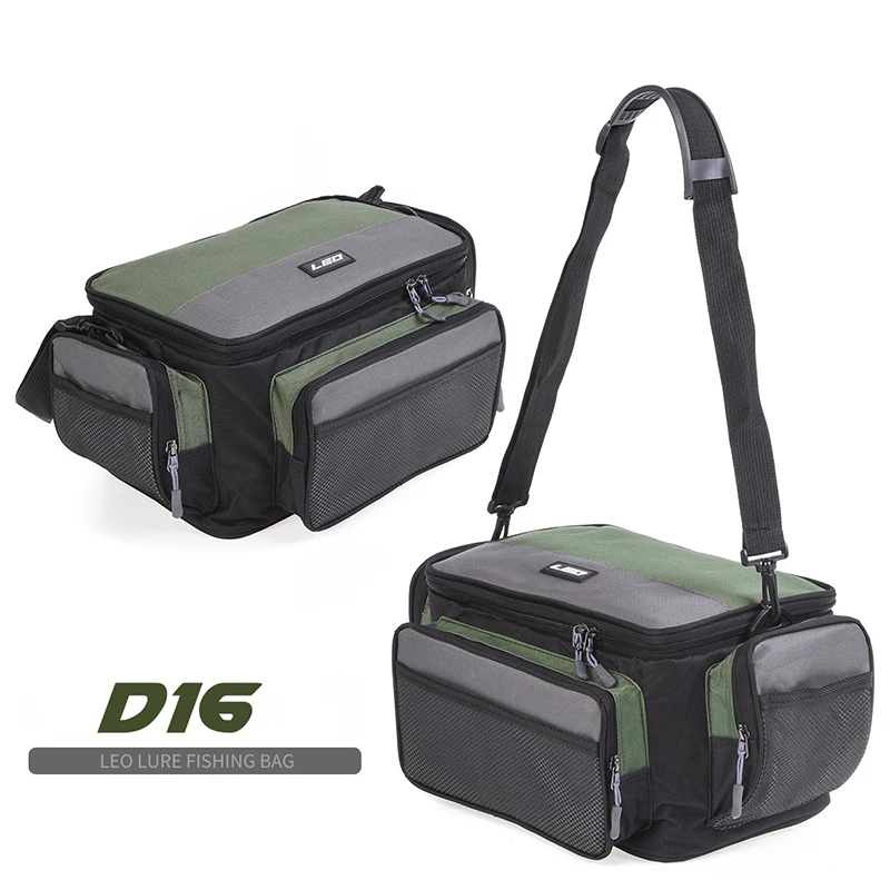 

Fishing Bags Large Capacity Multifunctional Lure Fishing Tackle Waterproof Two-Layer Outdoor Shoulder Bags 42*26*17cm
