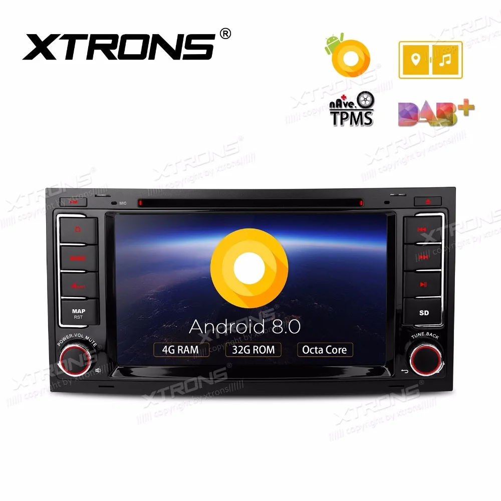 Clearance Android 8.0 Oreo OS 7" Car DVD Multimedia GPS for Volkswagen Touareg 2004-2011 with 4GB RAM 32GB ROM & Multi-Window View Support 2