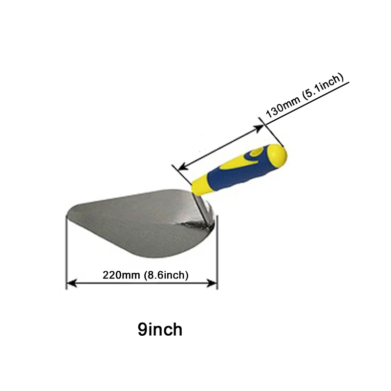 Маржа Мастерка 9 дюймов с комфортной пластиковой ручкой для ручных инструментов DIY кладка Мастерка