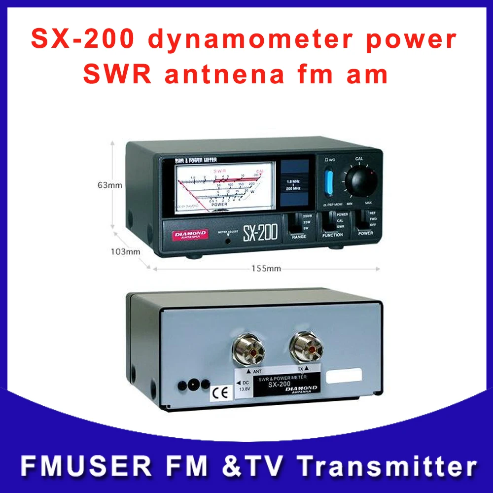 

FMUSER SX-200 dynamometer power SWR antnena fm am radio transmitter