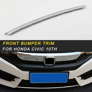 

Front Bumper Trim Cover Sticker Exterior Accessories for Honda Civic 10th 2016-2018 Auto Car-styling