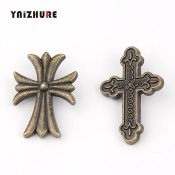 

YNIZHURE 1PC Antique Creative Religious Party Cross Cabinet Drawer Knob Furniture Closet Box Handle Kitchen Bronze Knob