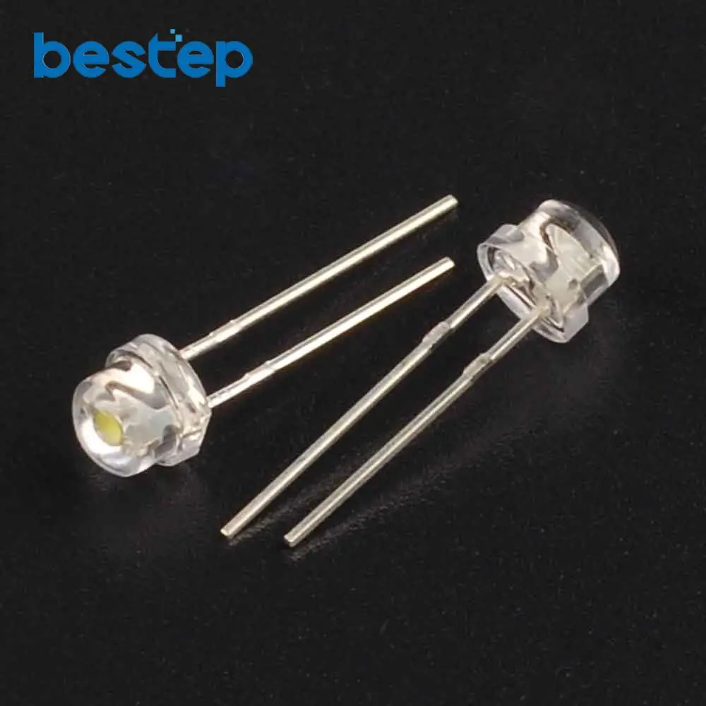 500 pcs Round Led 5mm Water Clear 5 mix Color Red Blue Green Yellow White