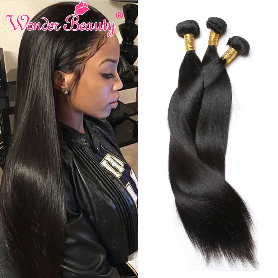 Queen Beauty Weave Products 8a Indian Hair Straight 3pcs Lot