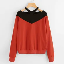 Новинка года; Женская Толстовка пуловер Топы с длинными рукавами; блузка для девочек; лоскутный свитер для йоги; топы; женская одежда