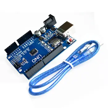 

10set/lot UNO R3 UNO board with usb cable for (Compatible)