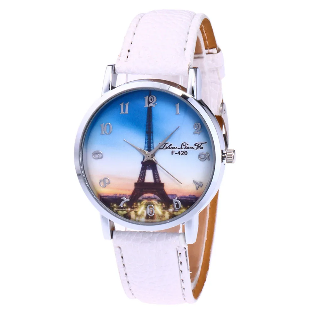 ZHOULIANFA, женские часы, Париж, Эйфелева башня, женские кожаные кварцевые часы, женские наручные часы, женские часы, женские часы, relogios