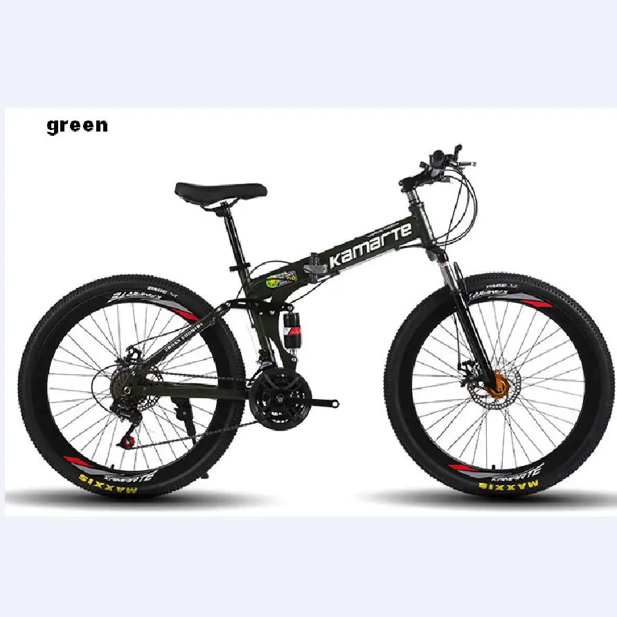 

A+++Foldable bicycle 26-Inch Disc brake 21/24/27 speed high carbon steel mountain bicycles sport men women bicicleta