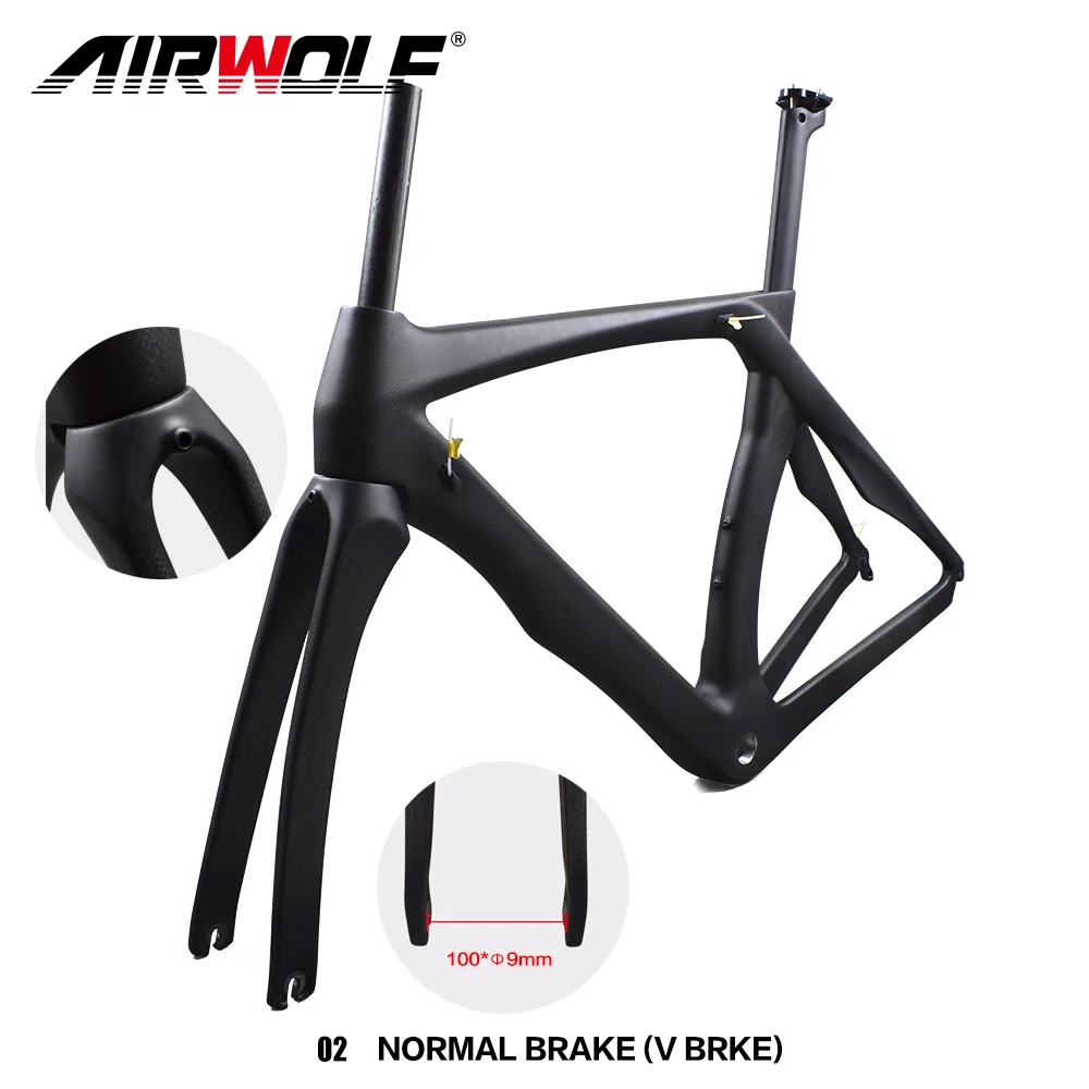 Airwolf 2018 карбоновая дорожная рама avaliable BSA/PF30/BB30 гоночный велосипед углеродное